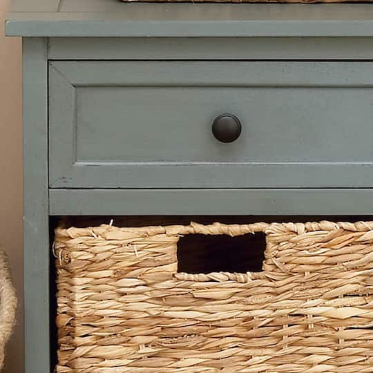 Traditional 4-Basket Storage Cabinet